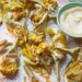 Crispy Artichokes With Salsa Verde & Saffron Mayo