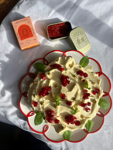 Saffron-Soaked Olive Oil Snacking Cake
