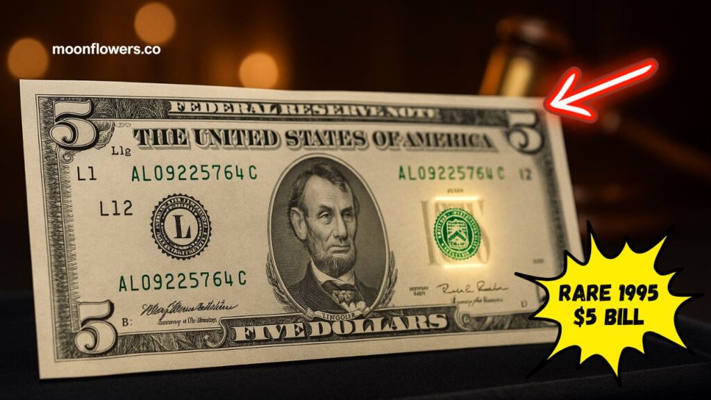 Rare 1995 $5 Bill With Upside-Down Seal Could Fetch A Fortune