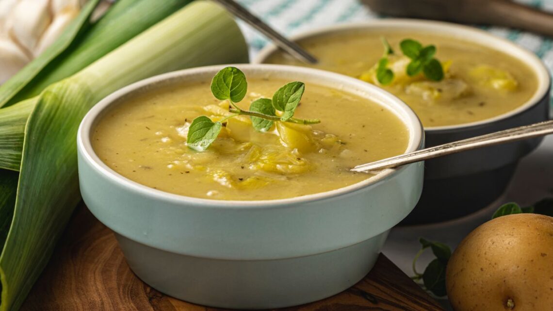 Saffron Potato Leek Soup